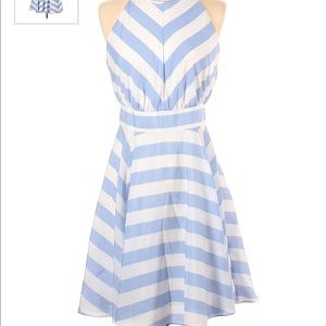 Mason Jules White & Blue Chevron Sundress
